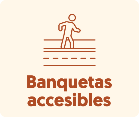 Banquetas accesibles